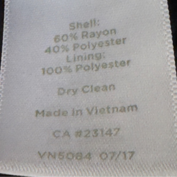 Talbots RSVP Burnout Velvet Blouse Large Black Sheer Dressy Lined Dark Romantic - Picture 11 of 11